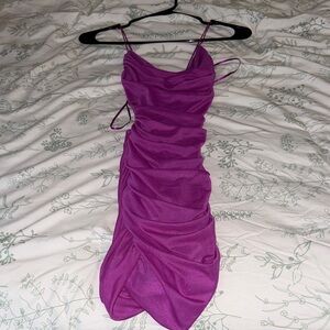 Garage Vibrant Purple Mini Dress